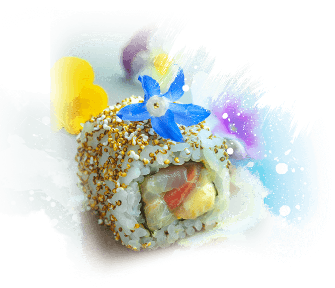 Seabream smoked herring mousse roll