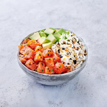 Teriyaki Salmon Poke Bowl