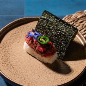 Beef Tartare Handroll