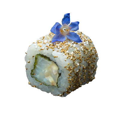 Seabream smoked herring mousse roll
