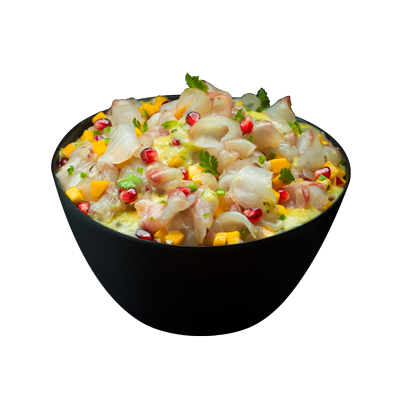 Seabream ceviche with mango